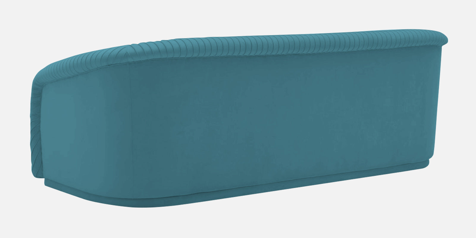 Yara Velvet Fabric 3 Seater Sofa in Aqua Blue Colour