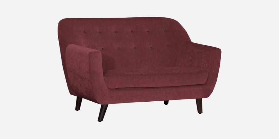 German Fabric 2 Seater Sofa In Blaze Red Colour - Febonic Living