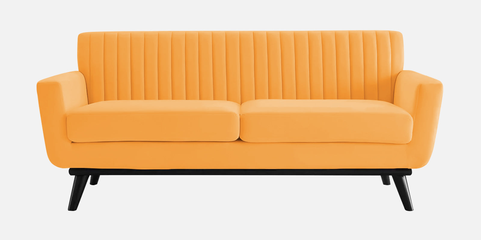 Tucker Velvet 2 Seater Sofa In Tangerine Orange Colour