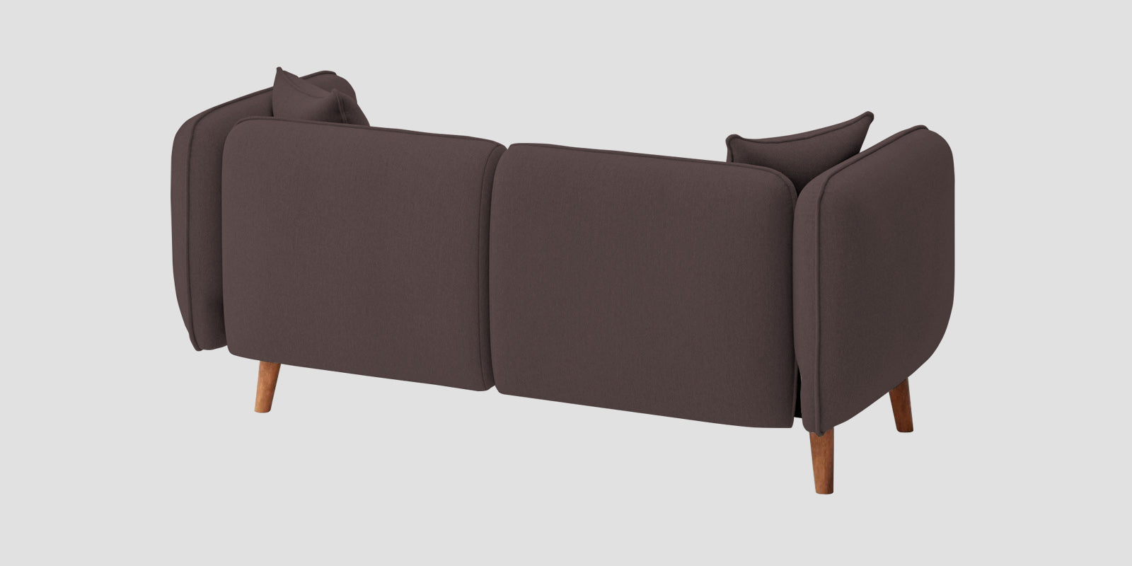 Reva Fabric 2 Seater Sofa In Night Brown Colour - Febonic Living