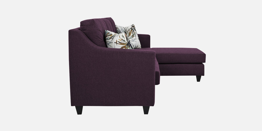 Welly Fabric Lhs Sectional Sofa 3 Lounger In Greek Purple Colour - Febonic Living