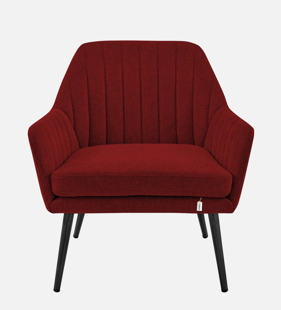 Bella Fabric Arm Chair In Blood Maroon Colour - Febonic Living