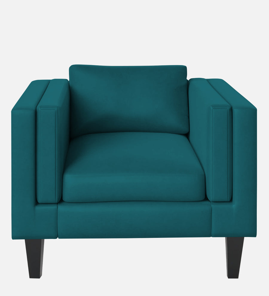 Jasper Velvet 1 Seater Sofa In Pine Green Colour - Febonic Living