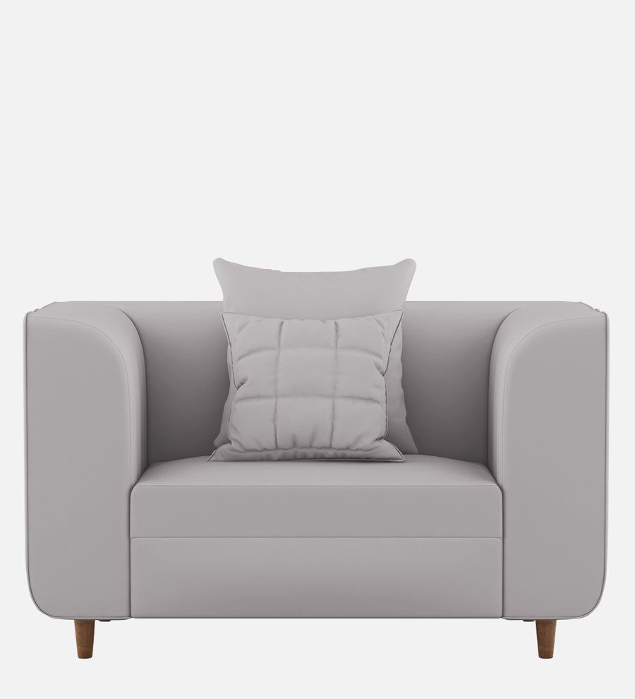 Sumo Velvet 1 Seater Sofa In Concrete Grey Colour - Febonic Living