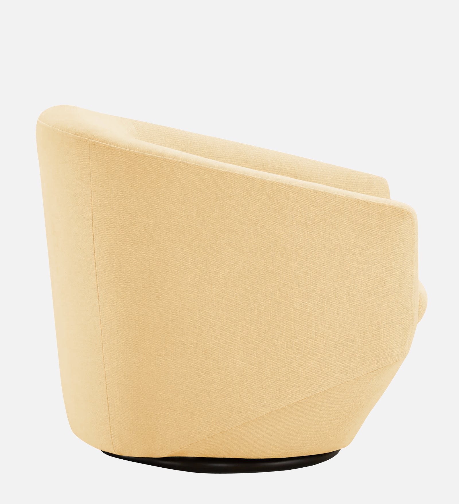 Haddie Velvet Swivel Chair in Sandy Beige Colour