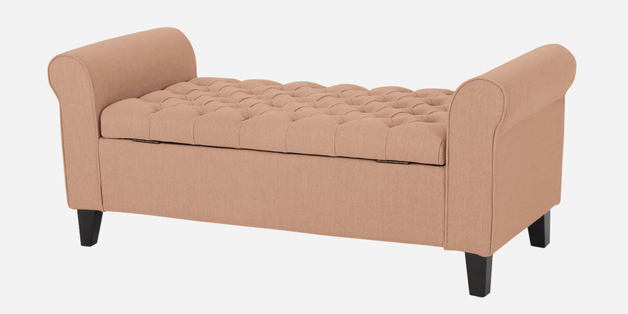 Nowia Fabric 3 Seater Recamier In Cosmic Beige Colour With Storage - Febonic Living