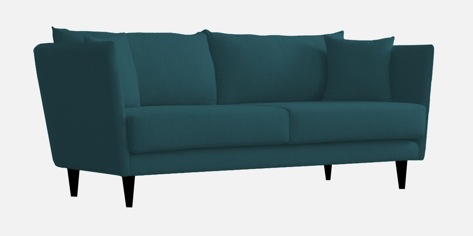 Norway Velvet 3 Seater Sofa In Arabian Green Colour