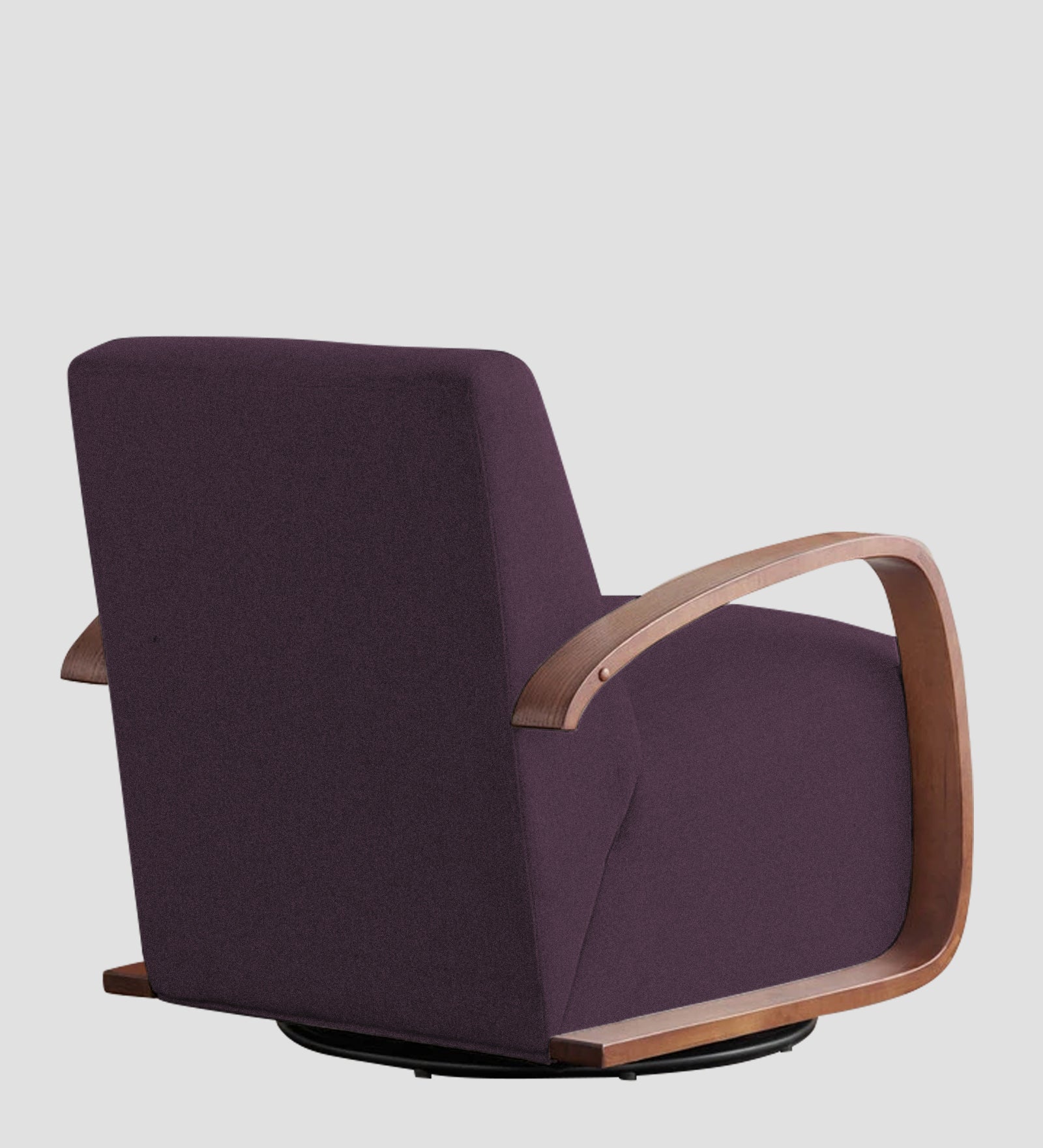 Balma Fabric Swivel Chair in Greek Purple Colour