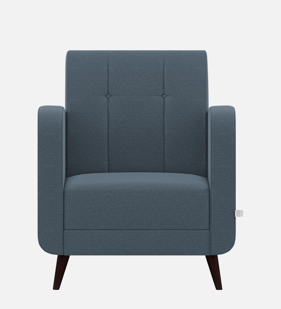 Wiki Velvet 1 Seater Sofa In Oxford Blue Colour - Febonic Living