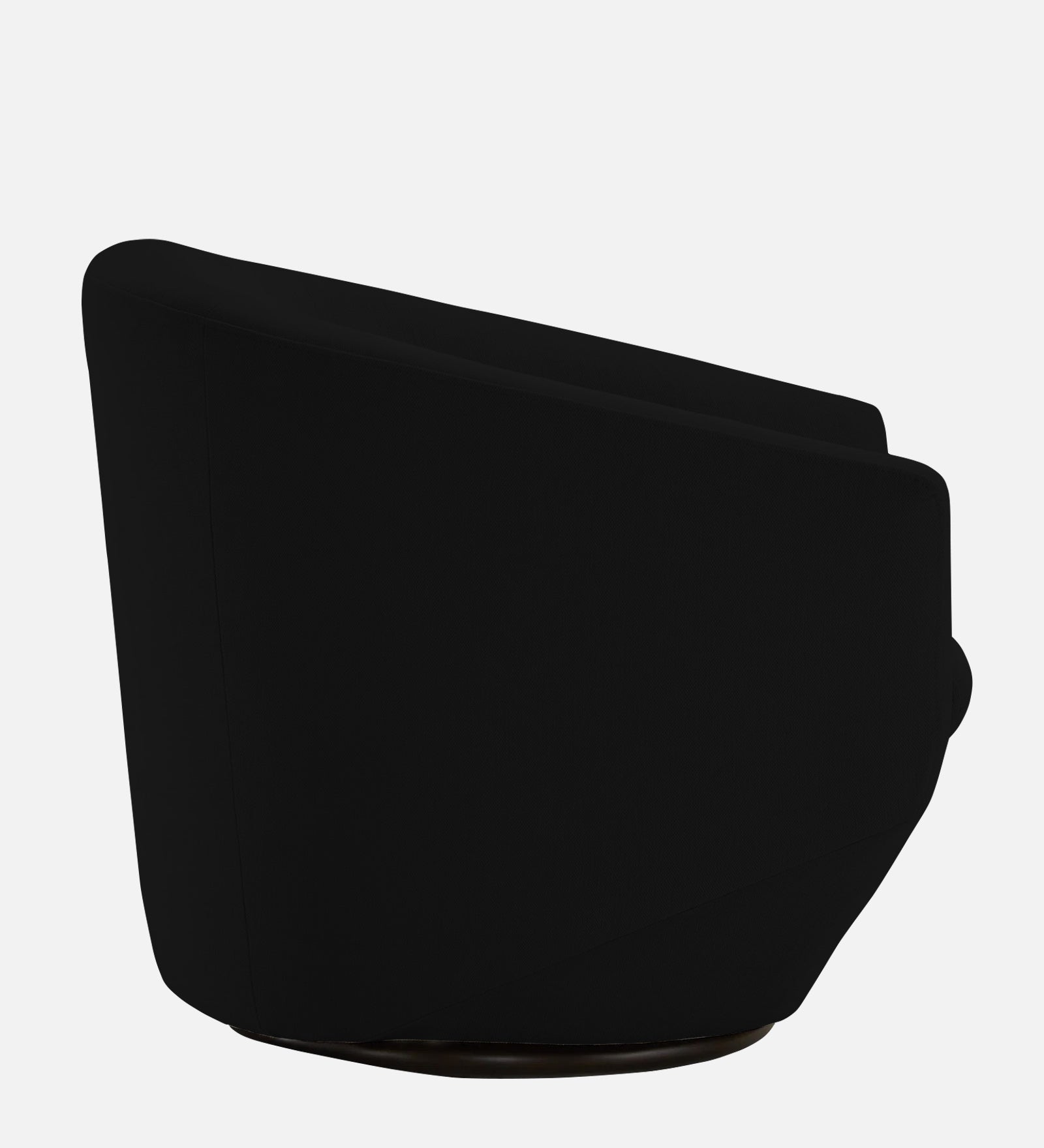 Haddie Velvet Swivel Chair in Adam Black Colour