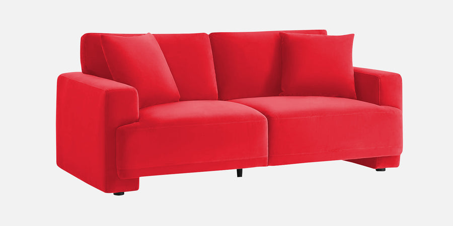 Kosta Velvet 2 Seater Sofa In Ox Blood Maroon Colour - Febonic Living