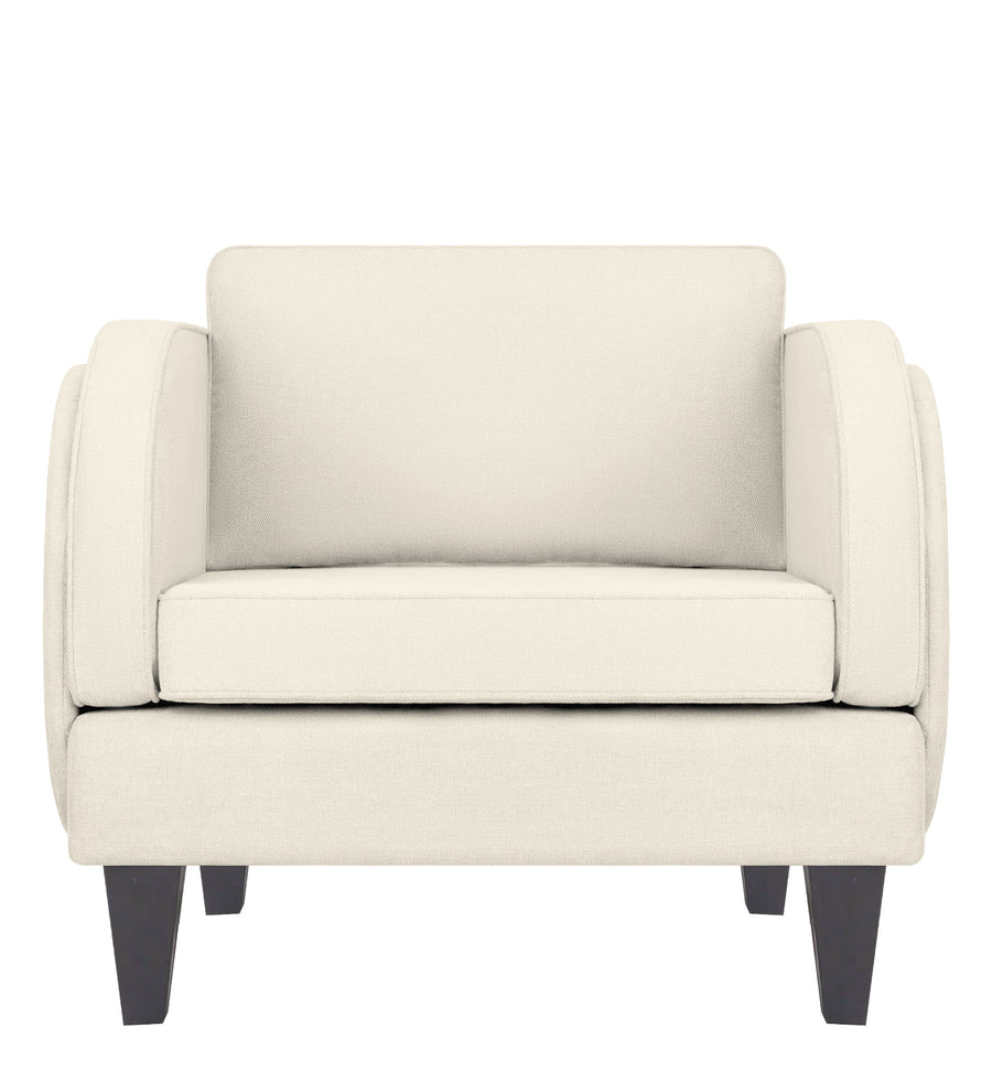 Siddy Fabric 1 Seater Sofa In Ivory Cream Colour - Febonic Living