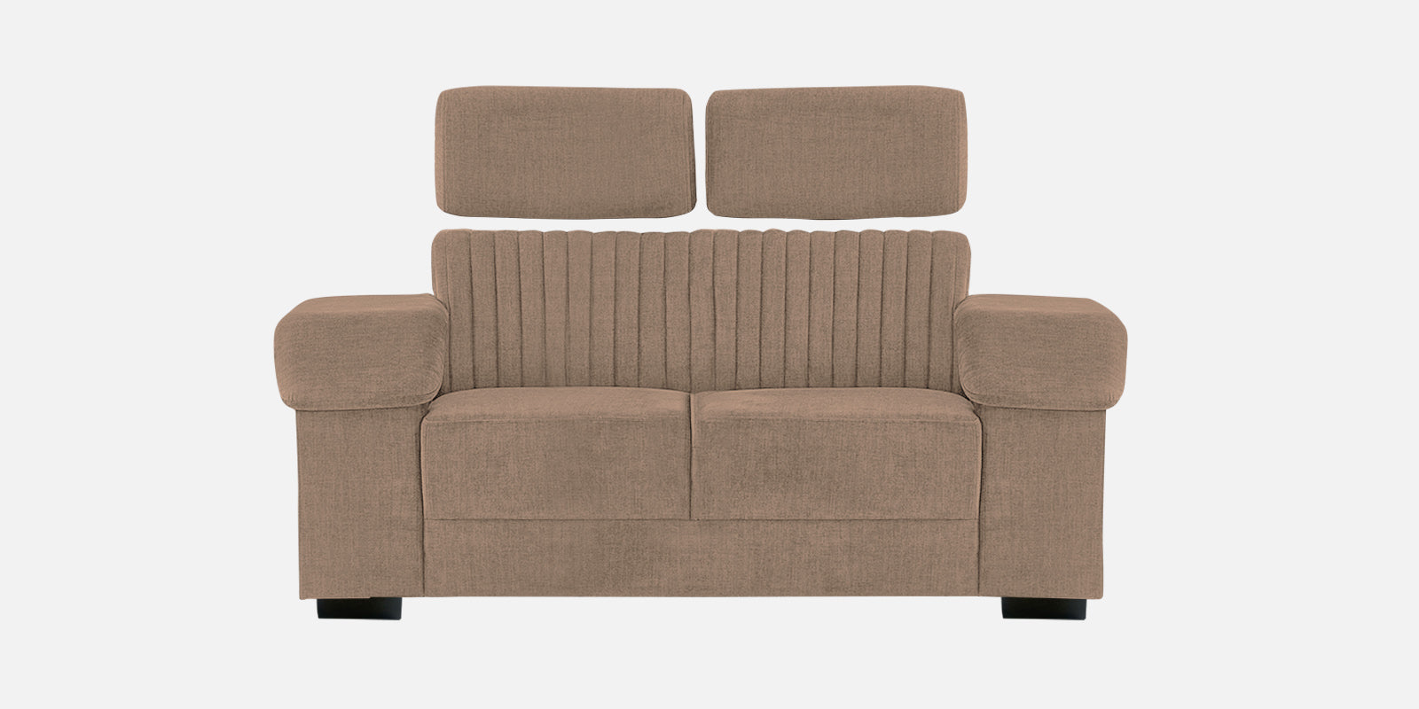 Draco Fabric 2 Seater Sofa In Cookie Beige Colour