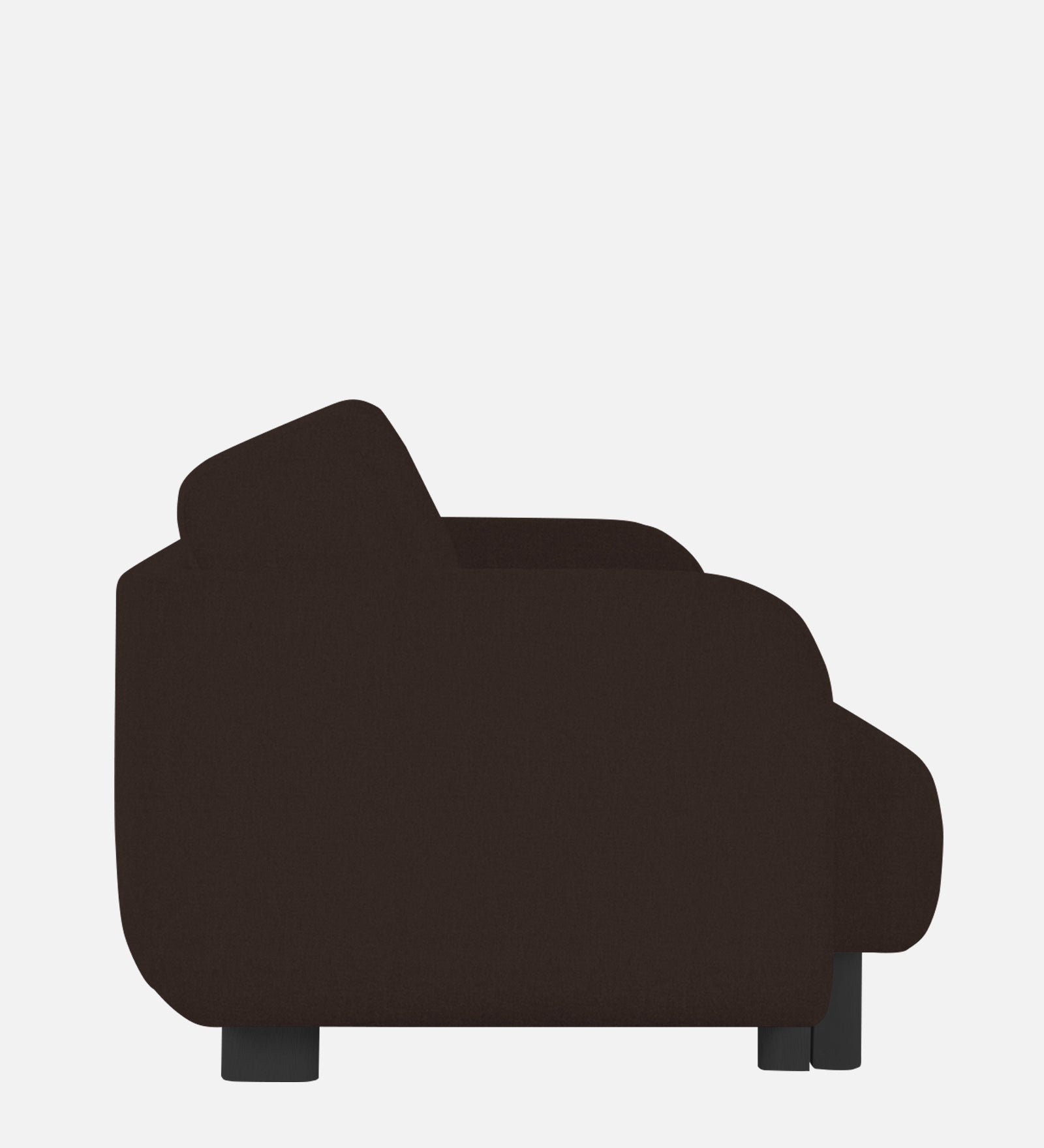 Varu Fabric 1 Seater Sofa In  Coffee Brown Colour - Febonic Living
