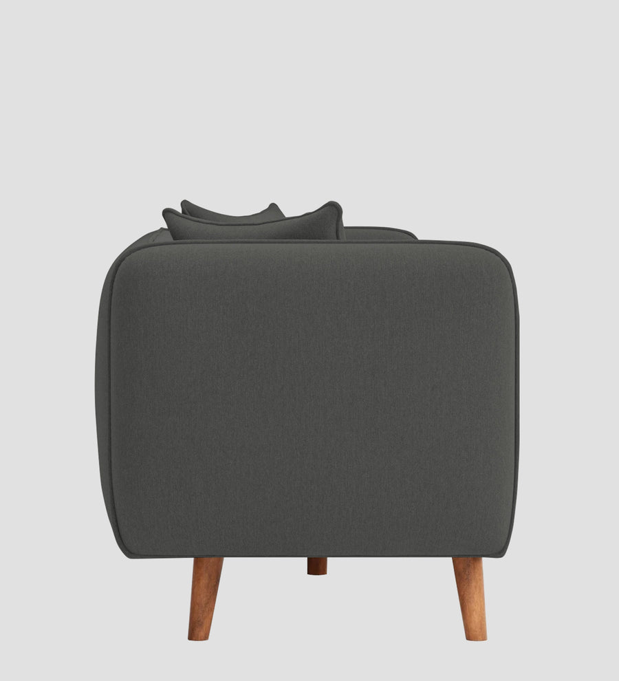 Reva Fabric 1 Seater Sofa In Stone Grey Colour - Febonic Living