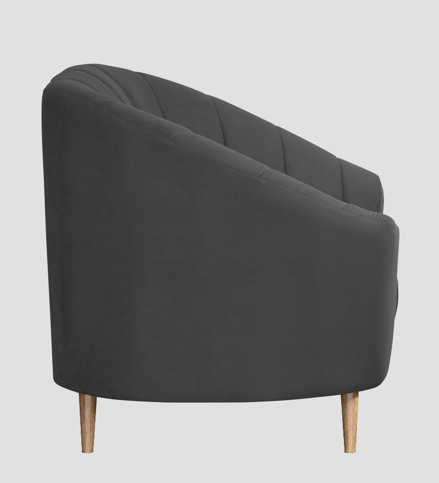 Kaylee Velvet 1 Seater Sofa In Davy Grey Colour - Febonic Living