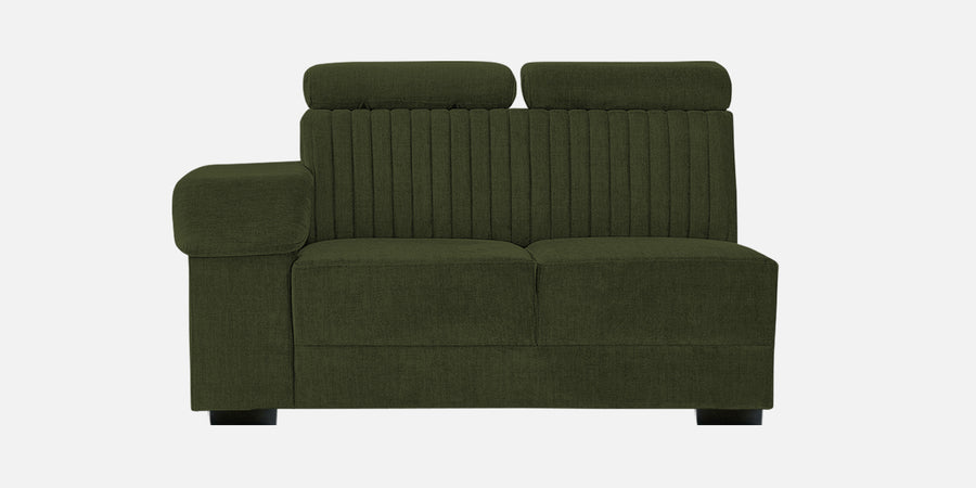 Draco Fabric 6 Seater Corner Sofa In Olive Green Colour - Febonic Living