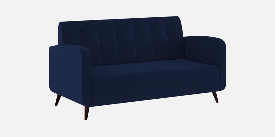Wiki Velvet 3 Seater Sofa In Indigo Blue Colour - Febonic Living