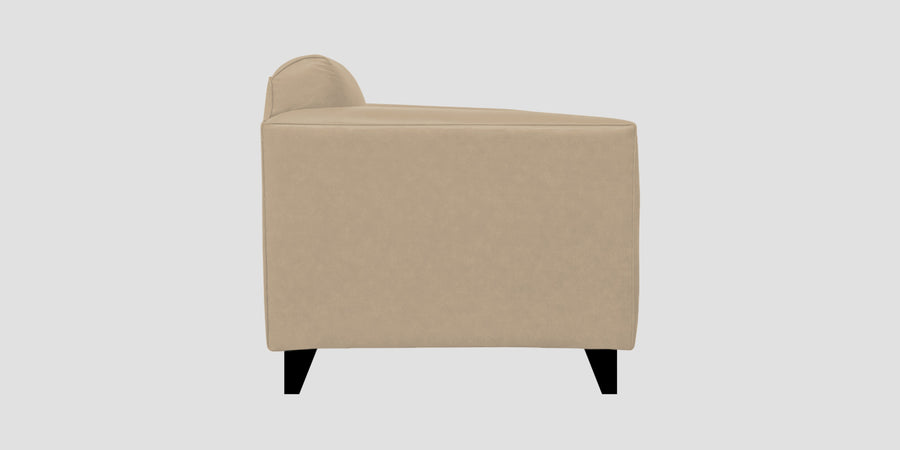 Convi Leatherette 3 Seater Sofa In Tan Beige Colour - Febonic Living