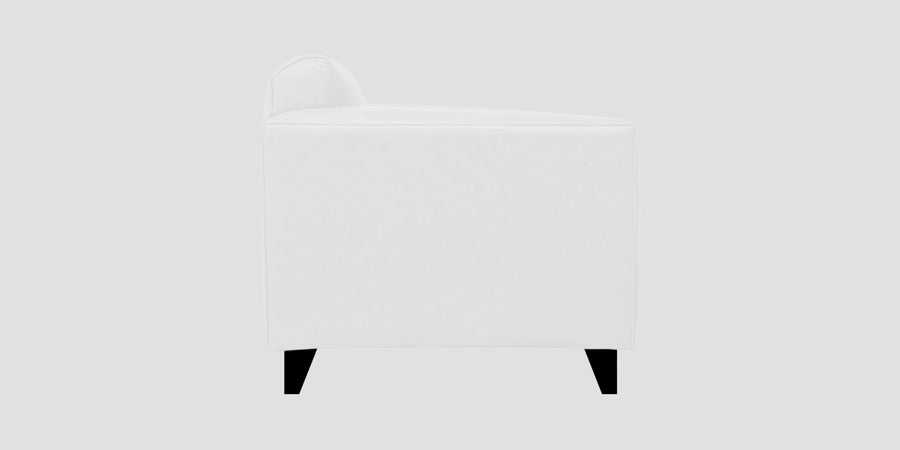 Convi Leatherette 3 Seater Sofa In Cream White Colour - Febonic Living
