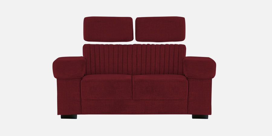 Draco Fabric 2 Seater Sofa In Blood Maroon Colour - Febonic Living