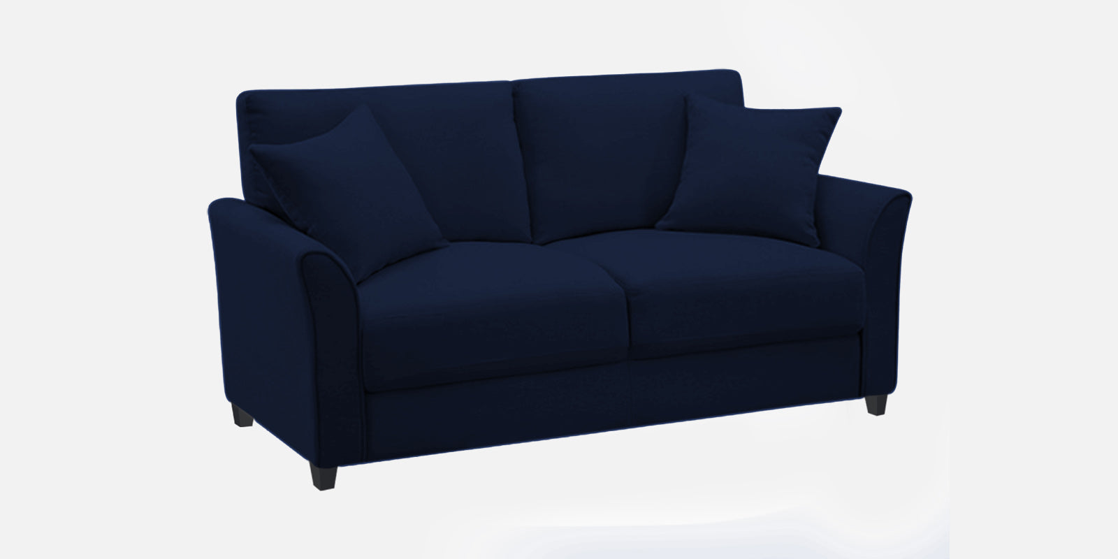 Daroo Velvet 2 Seater Sofa In Indigo Blue Colour