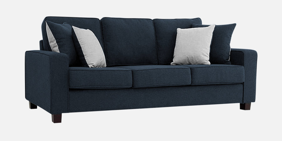 Ladybug Fabric 3 Seater Sofa In Denim Blue Colour - Febonic Living