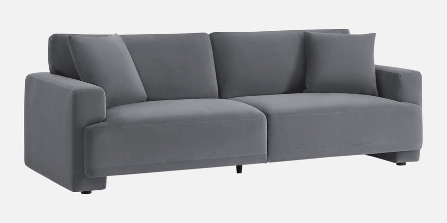 Kosta Velvet 3 Seater Sofa In Pubble Grey Colour - Febonic Living