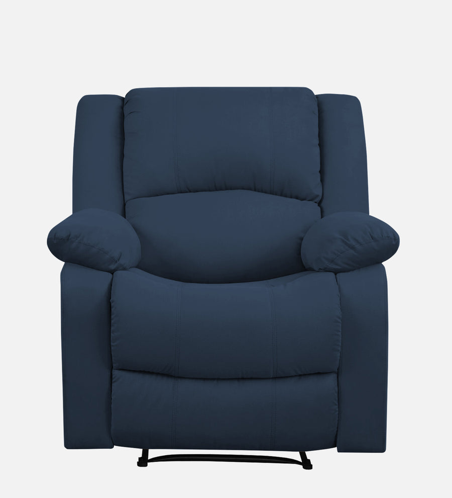 Henry Fabric 1 Seater Motorized Recliner In Denim Blue Colour - Febonic Living