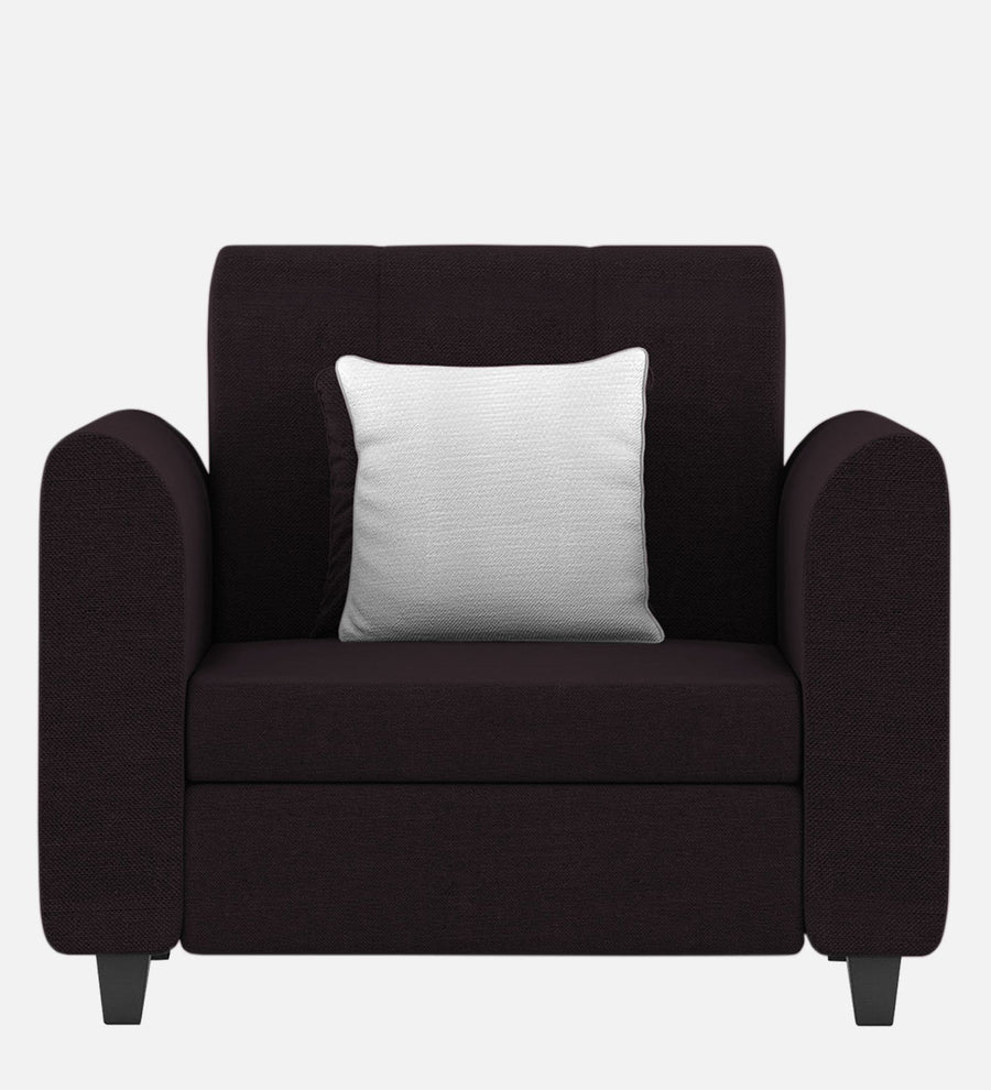 Denmark Fabric 1 Seater Sofa In Cara Brown Colour - Febonic Living
