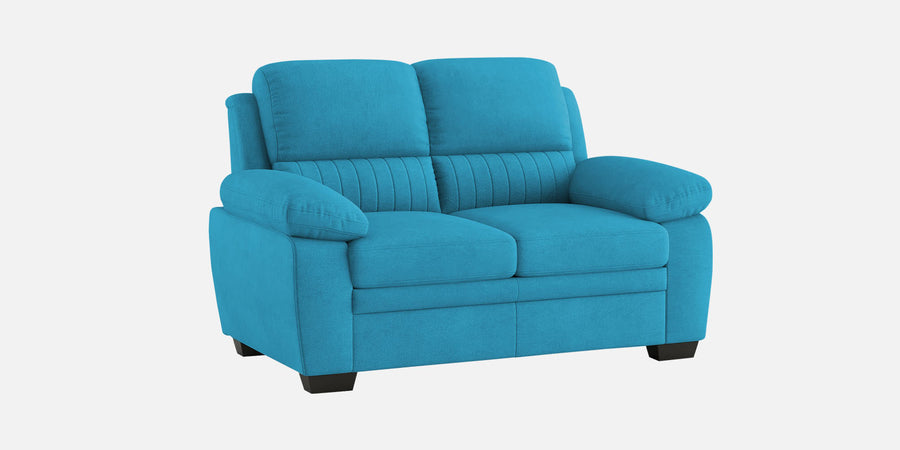 Cantaberry Velvet 2 Seater Sofa In Aqua Blue Colour - Febonic Living
