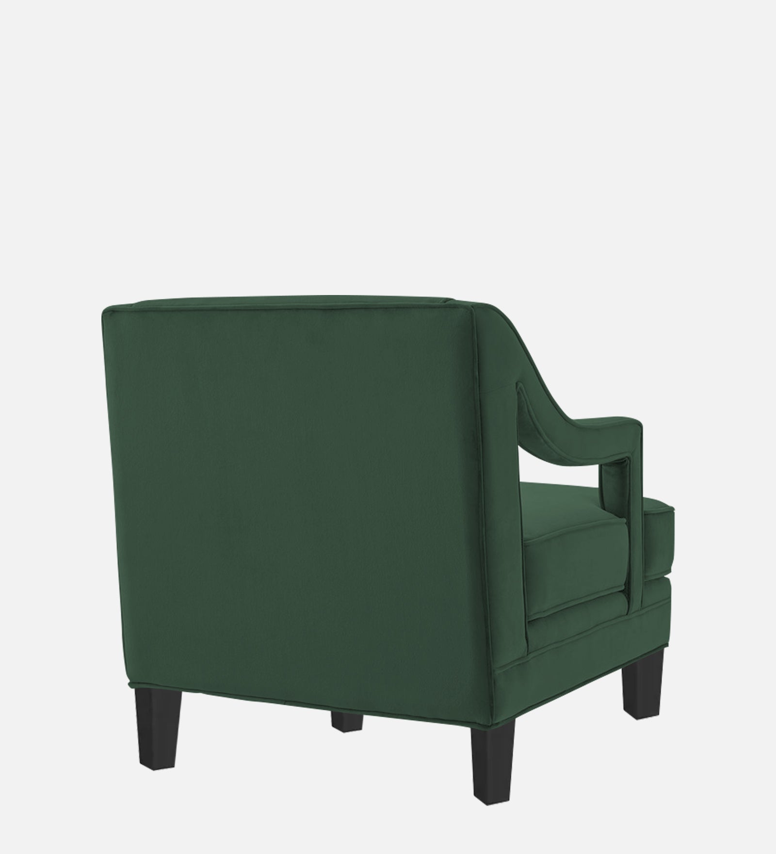 Daffy Velvet 1 Seater Sofa In Amazon Green Colour