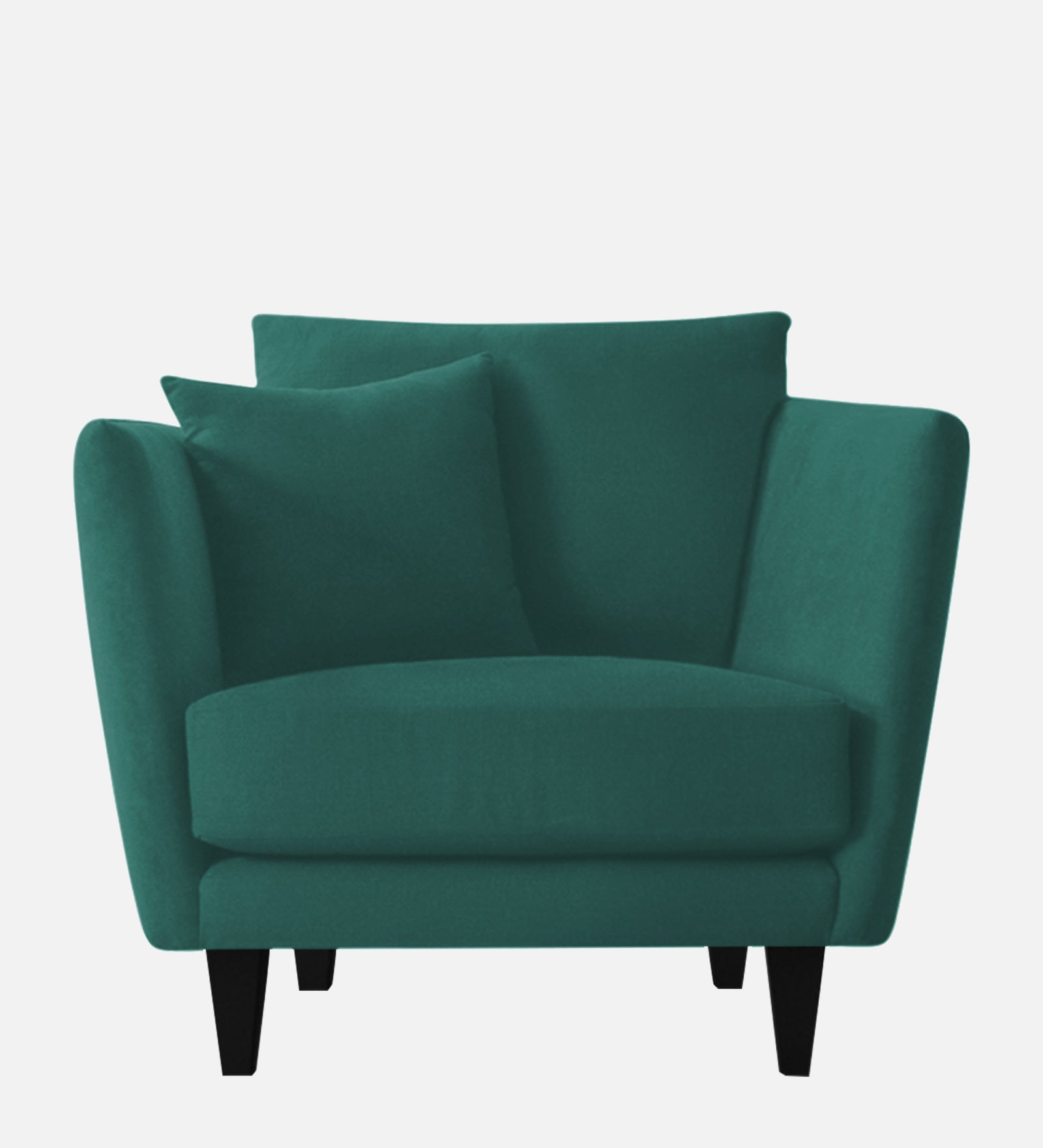 Norway Velvet 1 Seater Sofa In Pine Green Colour