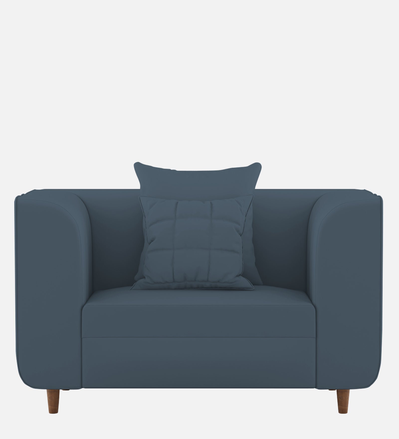 Sumo Velvet 1 Seater Sofa in Oxford Blue Colour