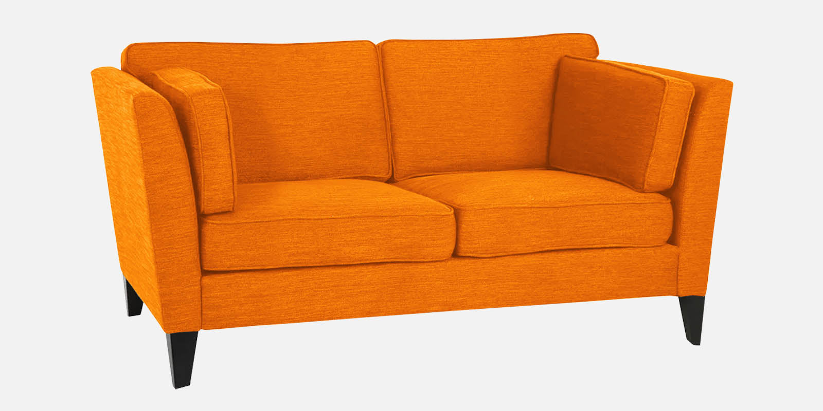 Nigar Fabric 2 Seater Sofa in Vivid Orange Colour