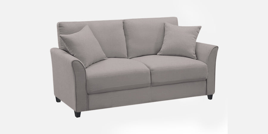 Daroo Velvet 2 Seater Sofa In Pearl Grey Colour - Febonic Living