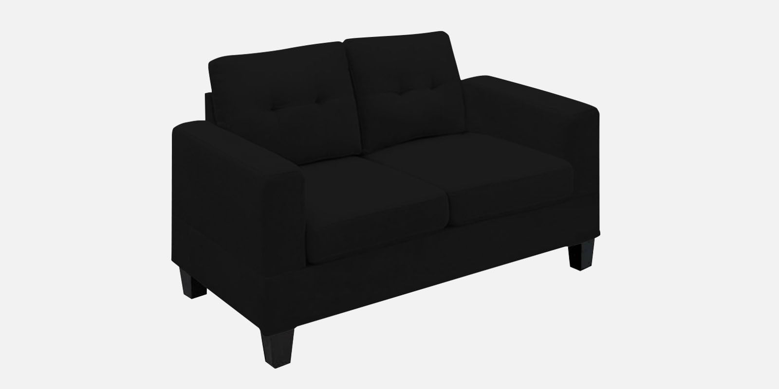 Thomas Fabric 2 Seater Sofa in Zed Black Colour