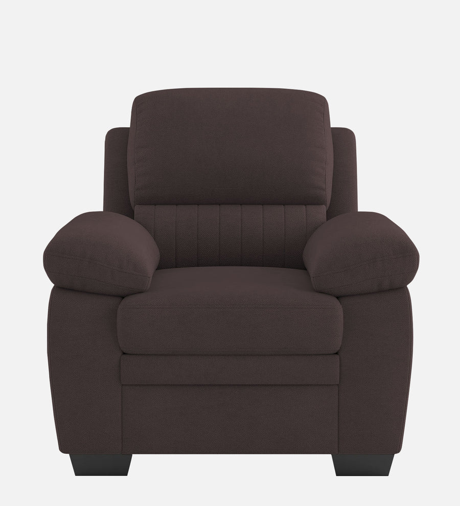 Cantaberry Velvet 1 Seater Sofa In Mocha Brown Colour - Febonic Living