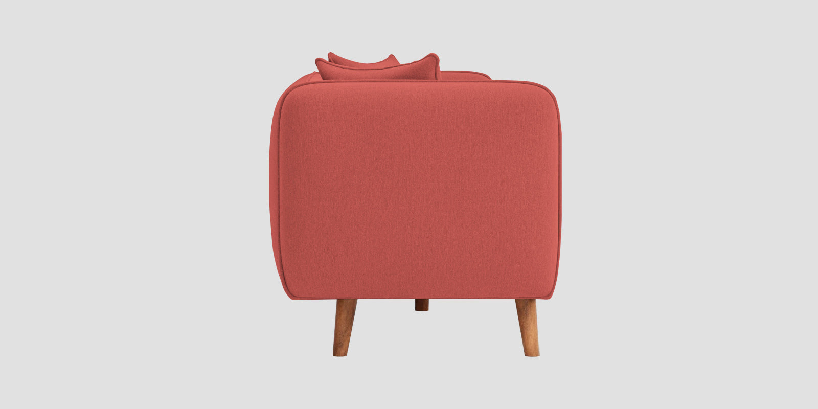 Reva Fabric 3 Seater Sofa In Salmon Pink Colour - Febonic Living