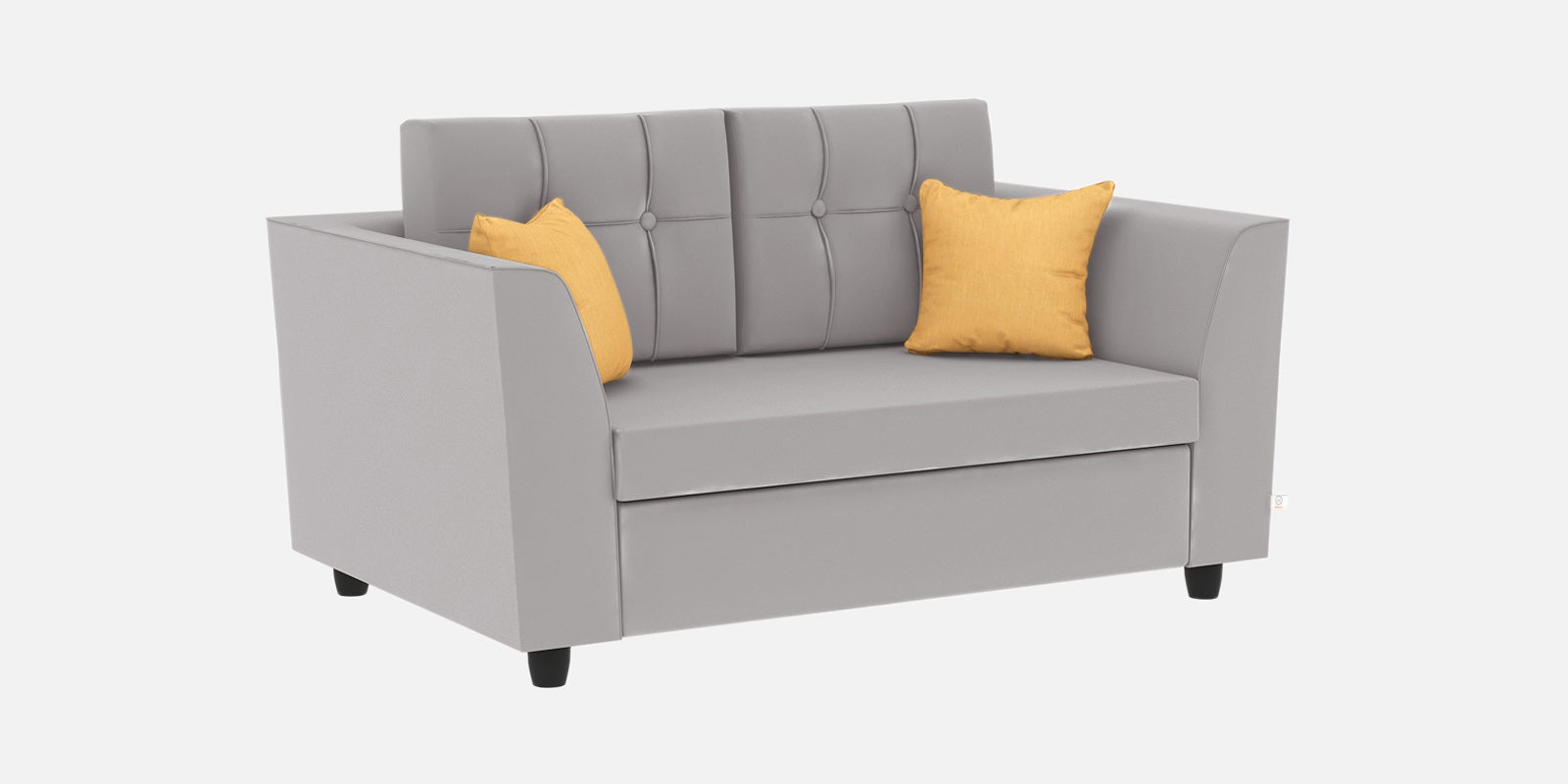 Nestin Velvet 2 Seater Sofa in light grey Colour