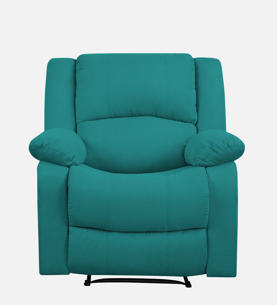 Henry Fabric 1 Seater Motorized Recliner In Sea Green Colour - Febonic Living