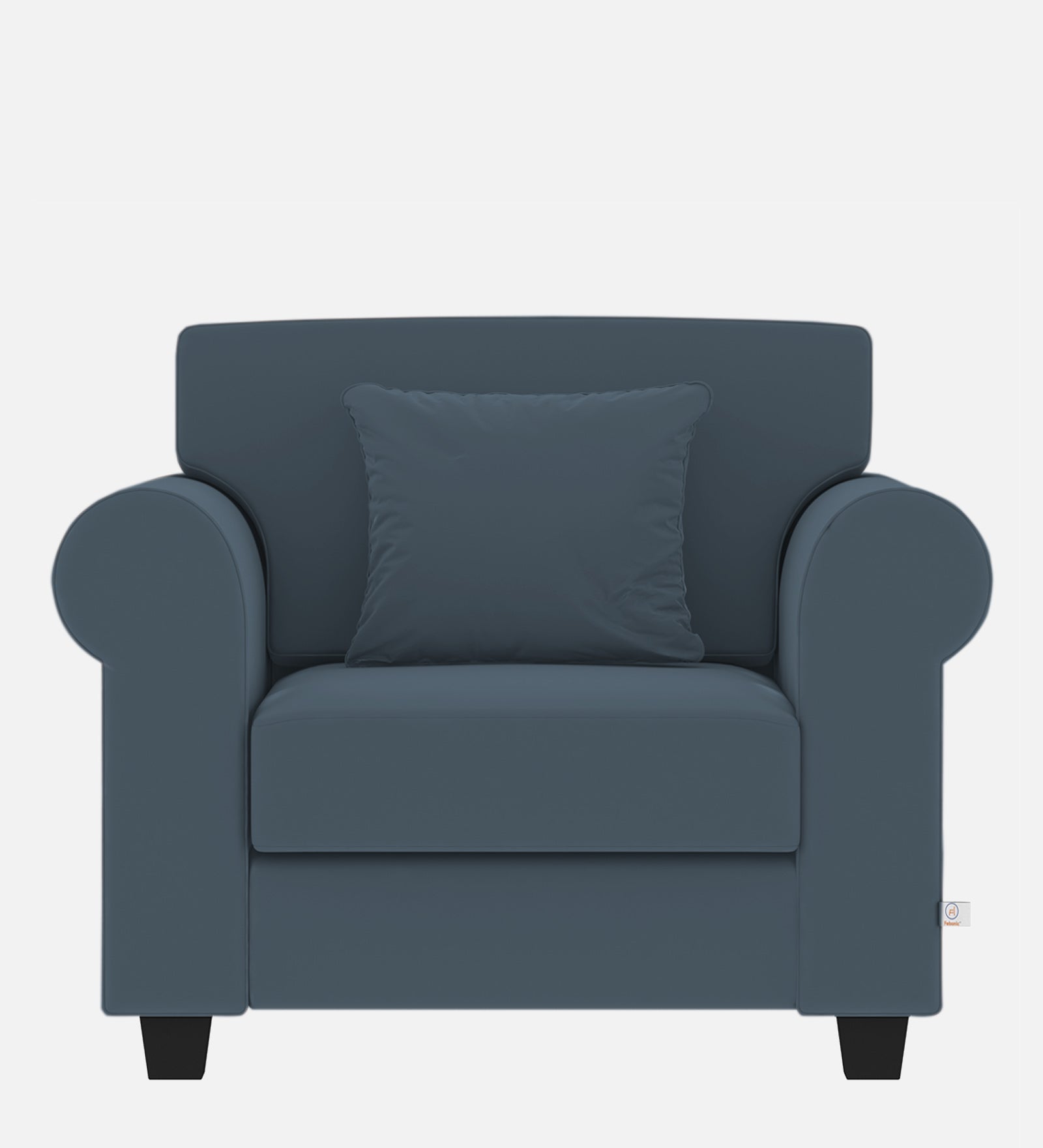 Numonk Velvet 1 Seater Sofa in Oxford Blue Colour