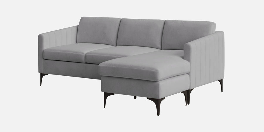 Haru Fabric Lhs Sectional Sofa 2 Lounger In Concrete Grey Colour - Febonic Living