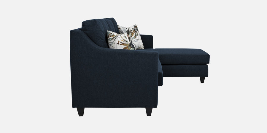 Welly Fabric Lhs Sectional Sofa 3 Lounger In Denim Blue Colour - Febonic Living