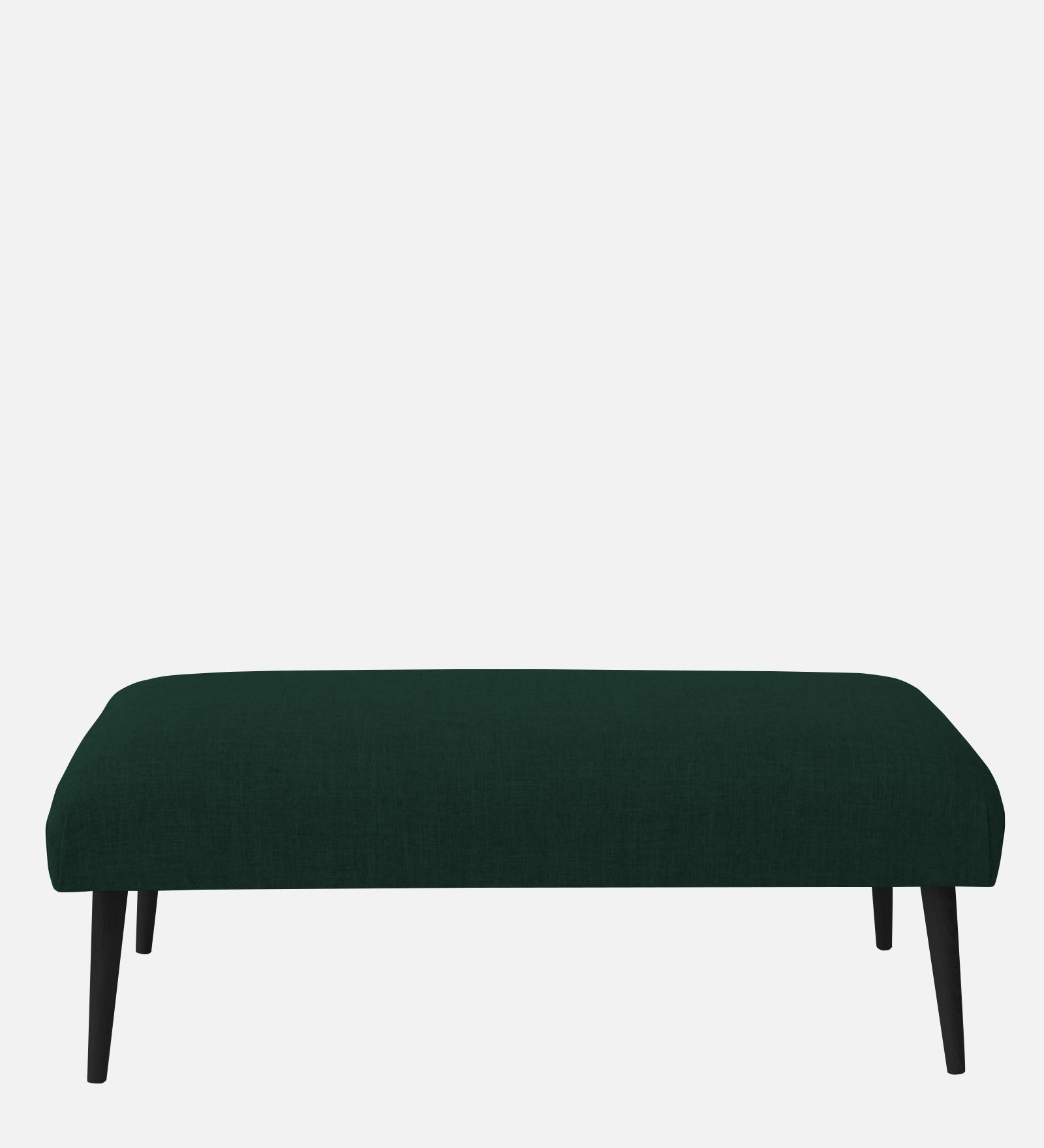 Adon Velvet Bench In Forest Green Colour