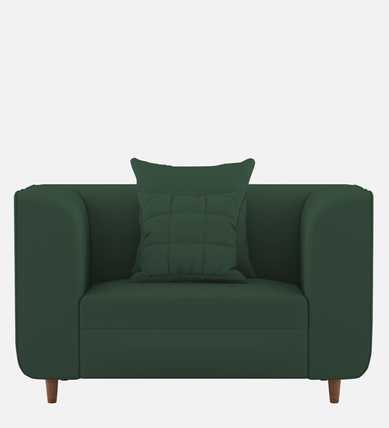 Sumo Velvet 1 Seater Sofa in Amazon Green Colour