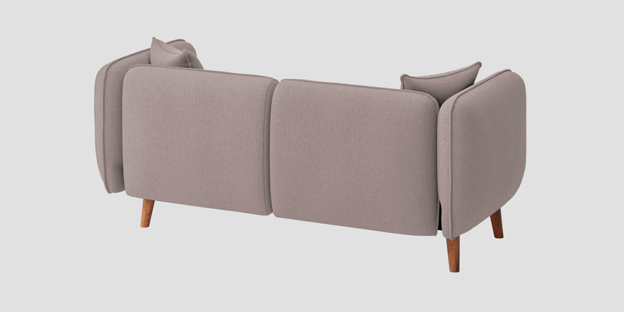 Reva Fabric 2 Seater Sofa In Almond Beige Colour - Febonic Living