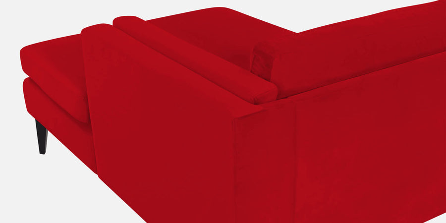 Jasper Velvet Rhs Sectional Sofa 3 Lounger In Berry Maroon Colour - Febonic Living