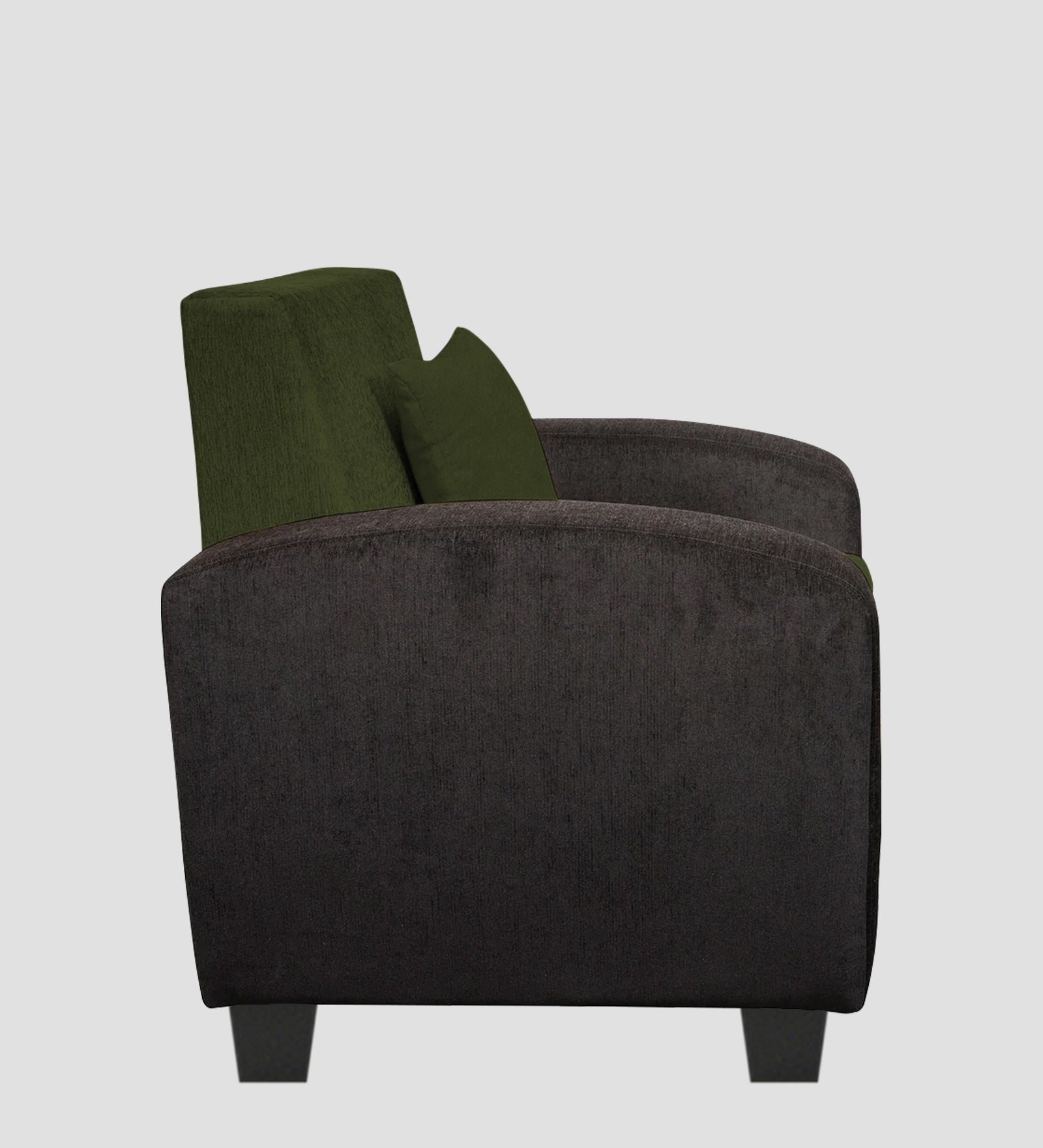 Alex Fabric 1 Seater Sofa In Olive Green Colour - Febonic Living