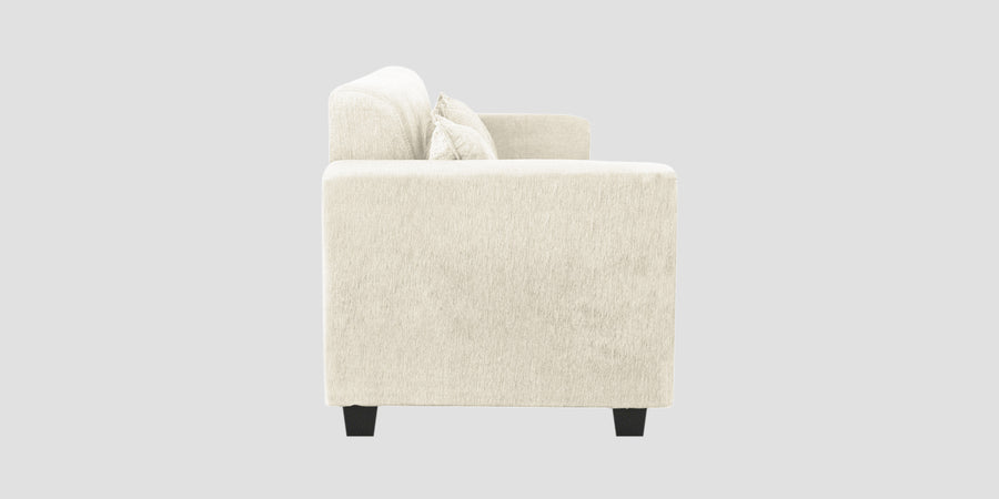 Nebula Fabric 2 Seater Sofa In Ivory Cream Colour - Febonic Living